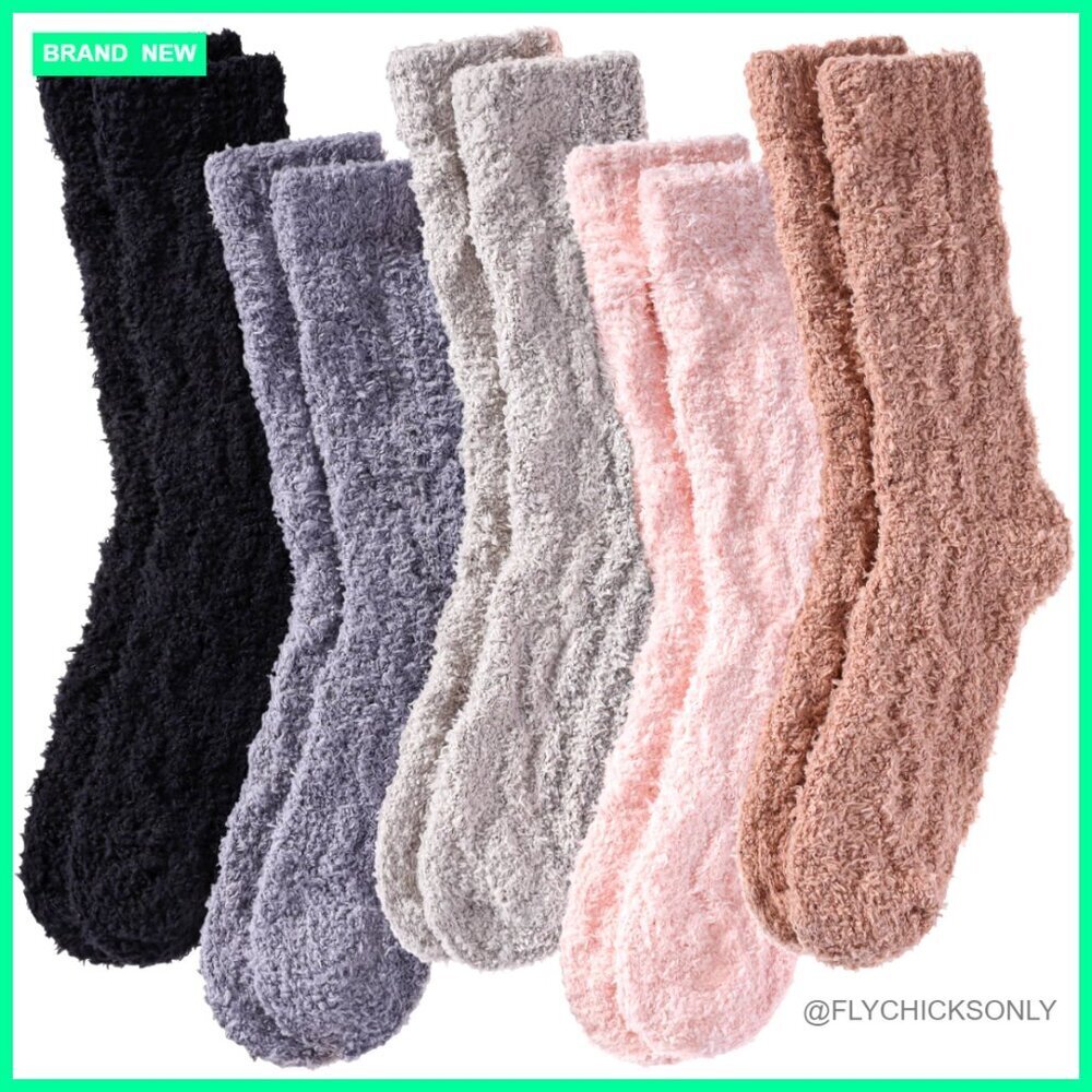 Soft Cozy Fluffy Slipper Socks Women Winter Warm Microfiber Plush Sleeping